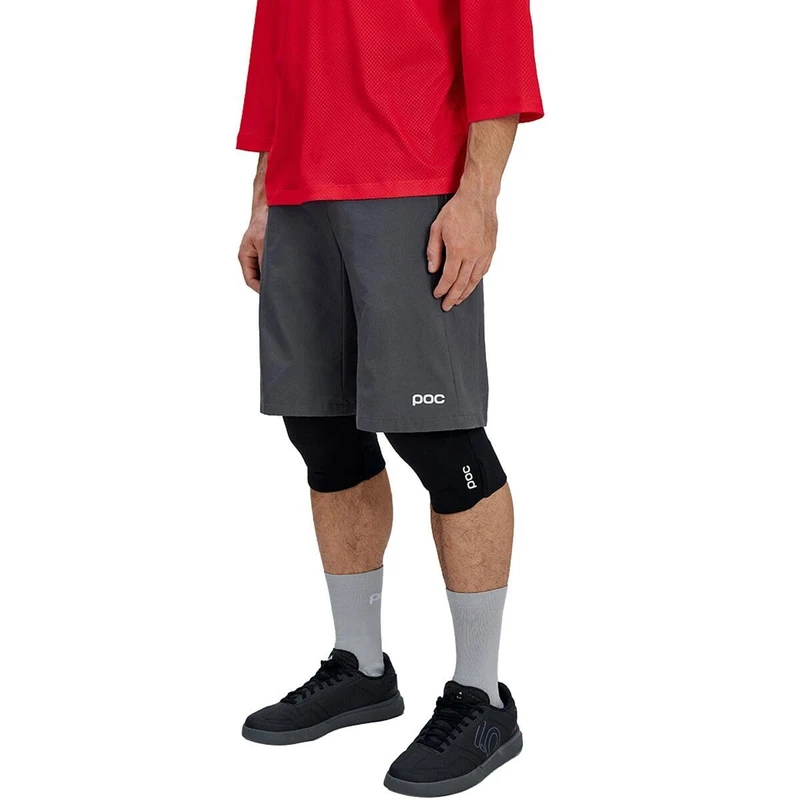 POC Motion Shorts Men's – MTB Shorts for MTB and Trail Riding with Lightweight Recycled Material, DWR Splash Protection, Knee Protector Compatibility, Zipped Pockets
