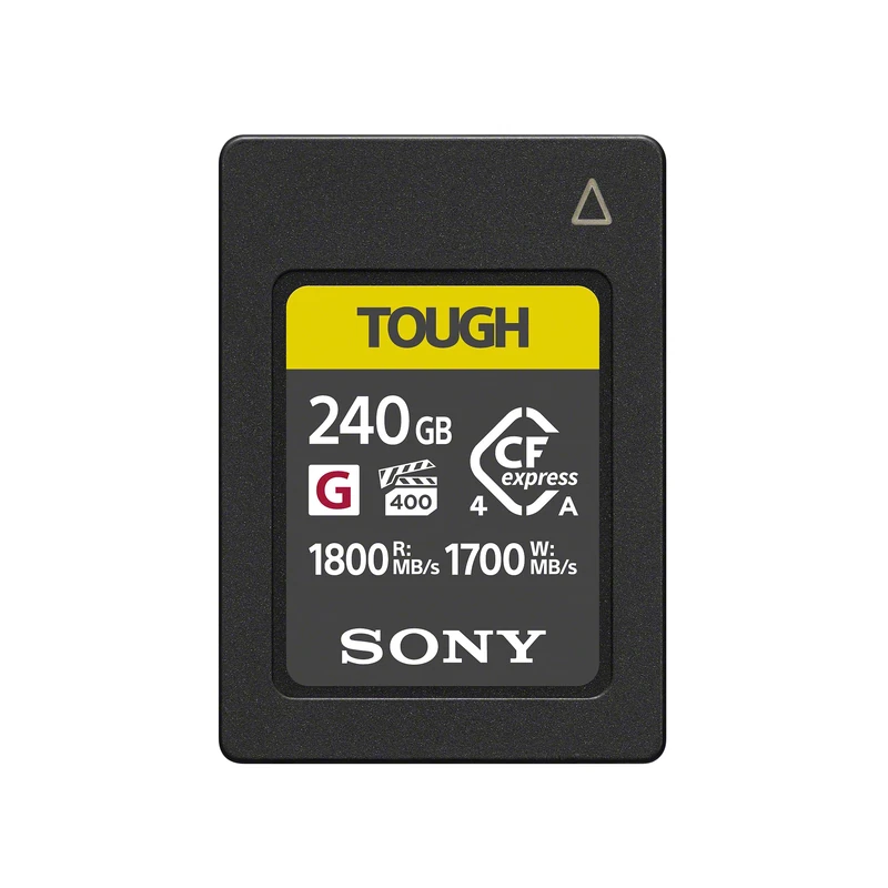 Sony CEA-G Series TOUGH 240GB CFexpress Type A Memory Card – VPG400 Ultra High Speed (Up to 1800MB/s Read & 1700MB/s Write) – Prof 4K/8K Video, Bend-Proof, Waterproof & Shockproof – CEAG240T.CE7