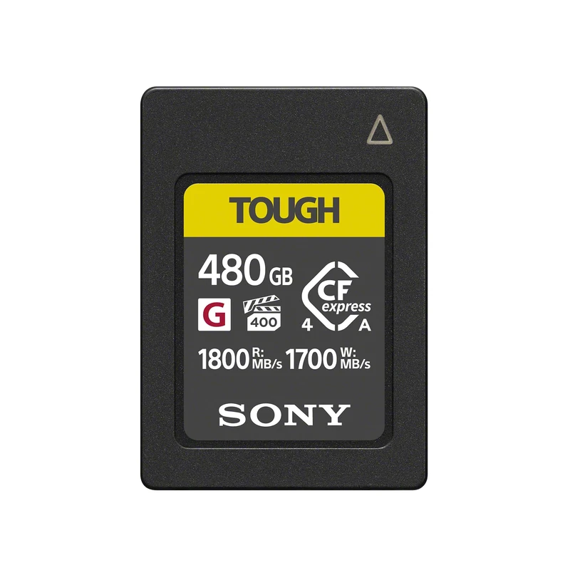 Sony CEA-G Series TOUGH 480GB CFexpress Type A Memory Card – VPG400 Ultra High Speed (Up to 1800MB/s Read & 1700MB/s Write) – Prof 4K/8K Video, Bend-Proof, Waterproof & Shockproof – CEAG480T.CE7
