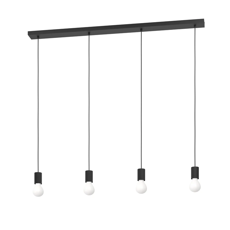 Eglo Pendant Light Fixture Nogalte, 4-Light Dining Table Ceiling Lighting