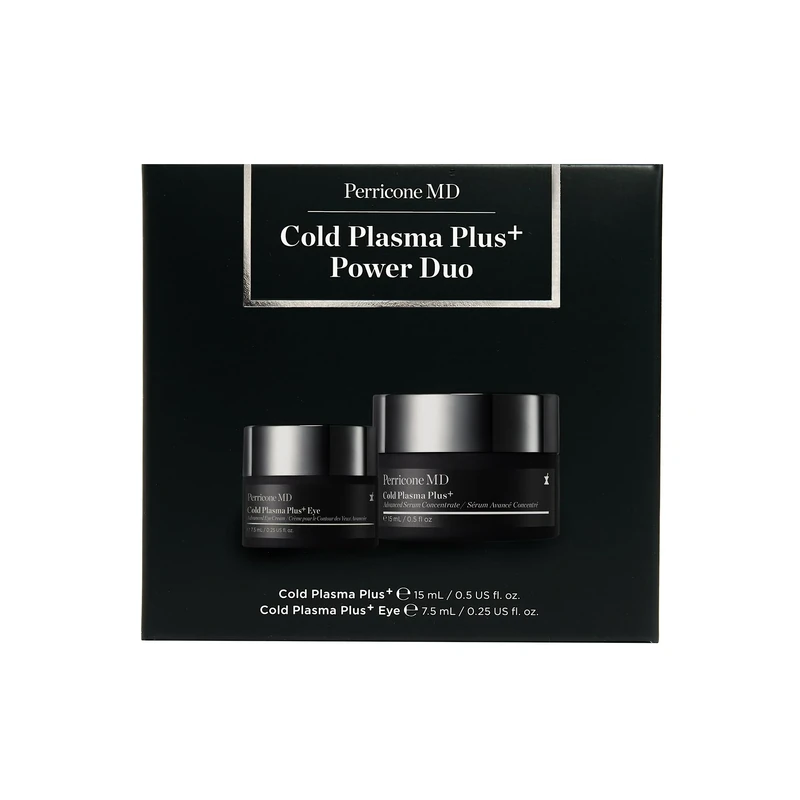 Perricone MD Cold Plasma Plus+ Anti-Ageing Power Duo | Advanced Face Serum and Eye Cream | Firming, Brightening & Smoothing Skin| Worth £226