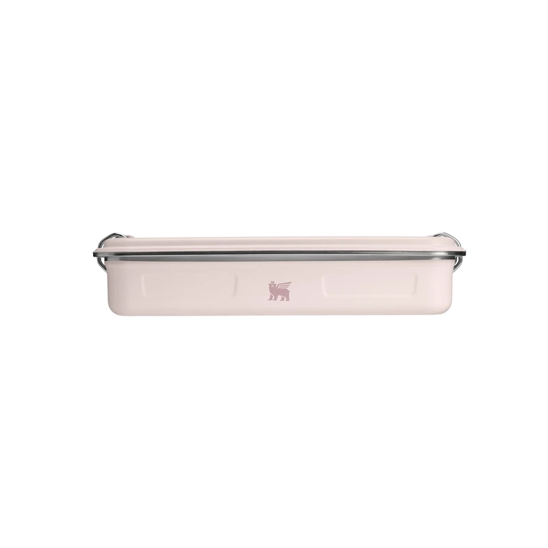 STANLEY 1913 The Useful Classic Box 1.2L - Dishwasher Safe - Stainless Steel Lunch Box - Stackable Sandwich Box - BPA-Free - Secure Closure - Rose Quartz