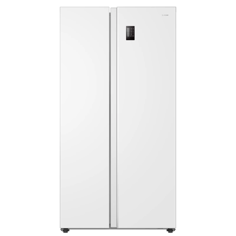 Teknix TX2SBS1791PW American Side by Side Door Fridge Freezer - 530L Capacity - Frost Free - Digital Controls - White, H177.5 x W91.0 x D65.0 (cm) (White, 523L)