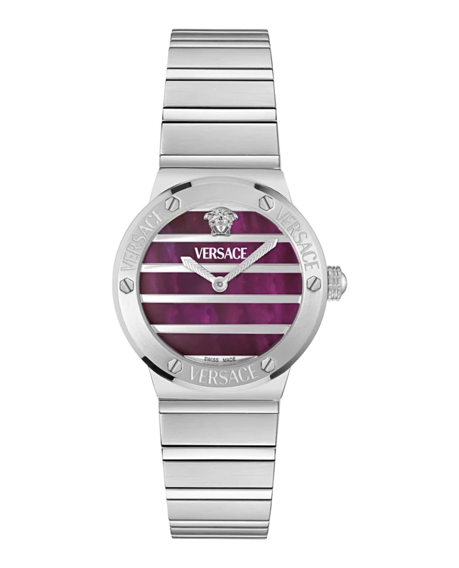 Versace Women's Analogue Swiss Quartz Watch with Stainless Steel Strap VE0S00125