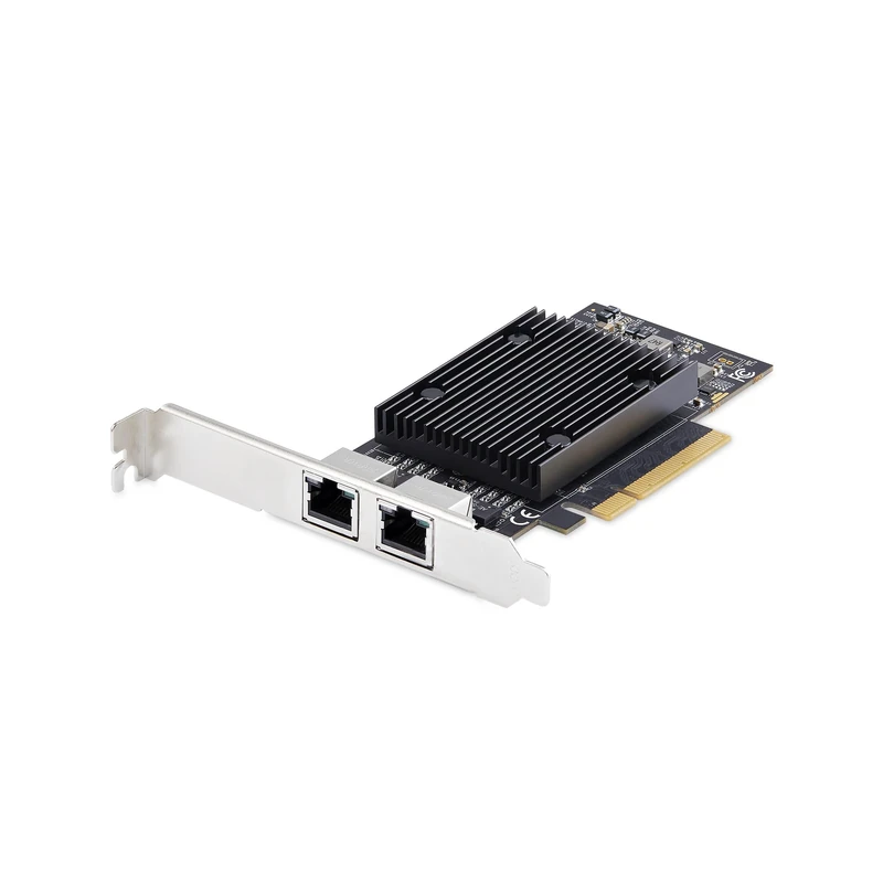StarTech.com 2-Port PCIe 10Gb Ethernet Network Card, Windows and Linux, BCM57416 Chipset, 10GBASE-T, NIC Card, TAA