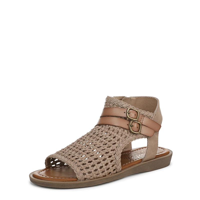 Blowfish Women's Dream Flat Sandals, Oak Brown, Medium Fit, UK 7