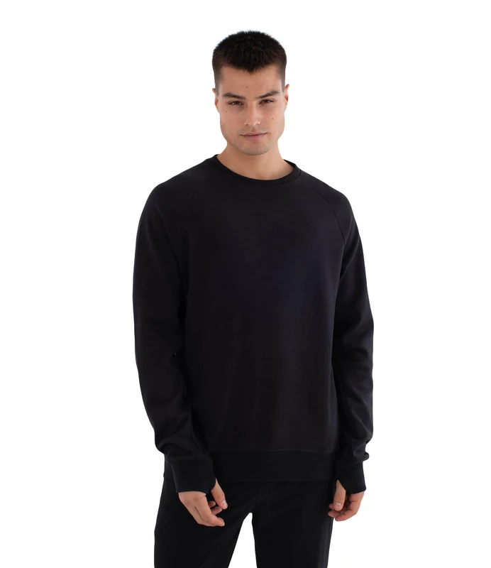 Hurley Fleece Top M Low Tide Crew Black