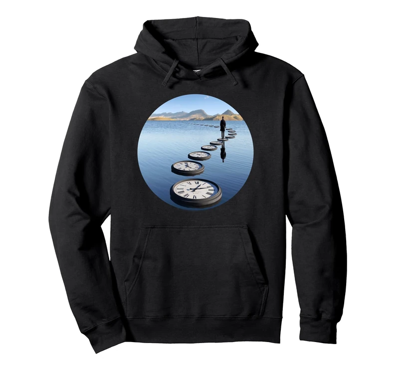 Pink Floyd WYWH50 Man Standing On Clocks Wish You Were Here Pullover Hoodie