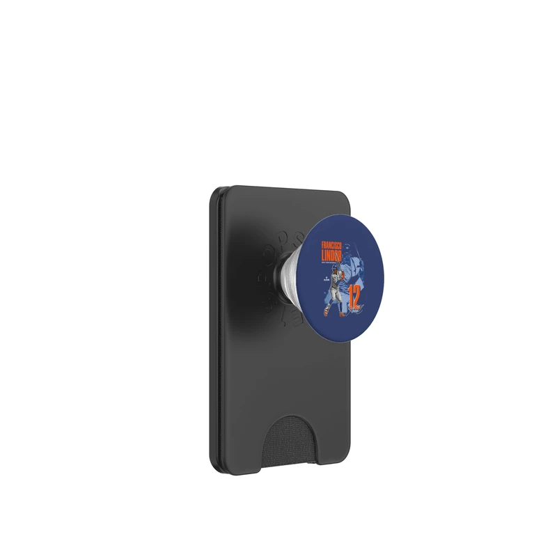 Francisco Lindor | New York M Baseball Players| MLBFLI304N PopSockets PopWallet for MagSafe