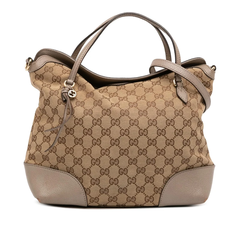 Gucci Pre-Loved Medium GG Canvas Bree Satchel