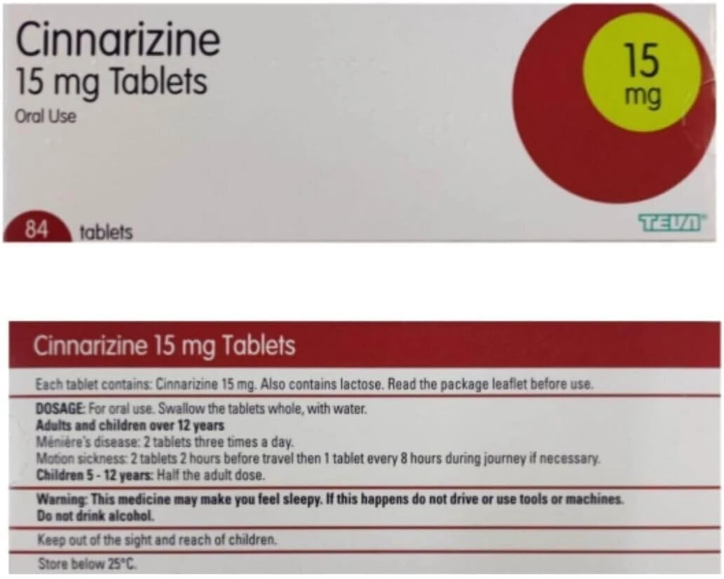Travel Sickness Tablets 15mg 84 Tab | Travel Sickness Antihistamine, Tinnitus & Vertigo