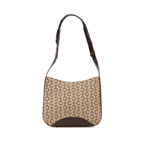 Celine Pre-Loved C Macadam Canvas Shoulder Bag