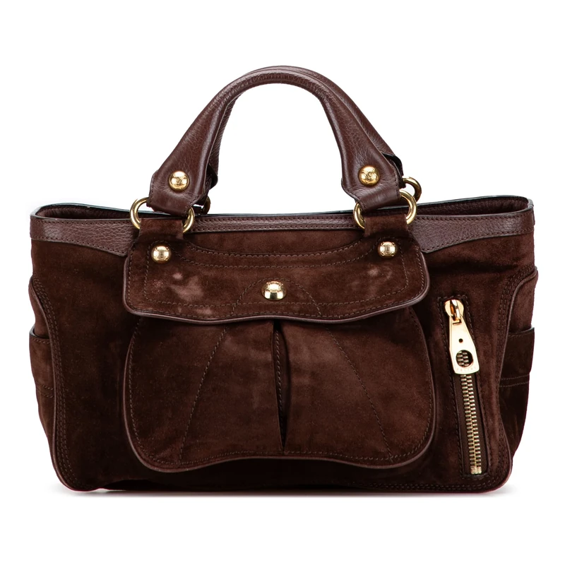 Celine Pre-Loved Suede Boogie Handbag
