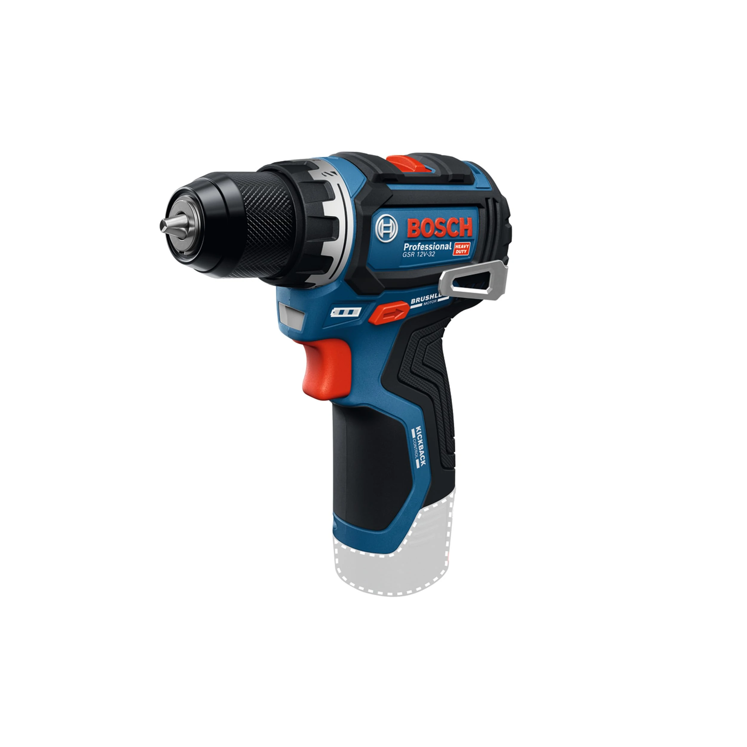 Bosch Professional 12V Cordless Drill Driver GSR 12V-32 (Advanced Kickback Control, brushless Motor)