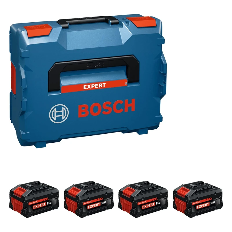 Bosch Expert 18V System high-Power Battery kit: 4X EXBA18V-55, L-BOXX 136