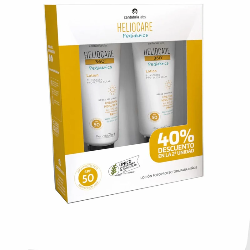 Heliocare 360° Pediatrics Protector Solar Loción Spf50 Pack 2 X 200 Ml - Image 1
