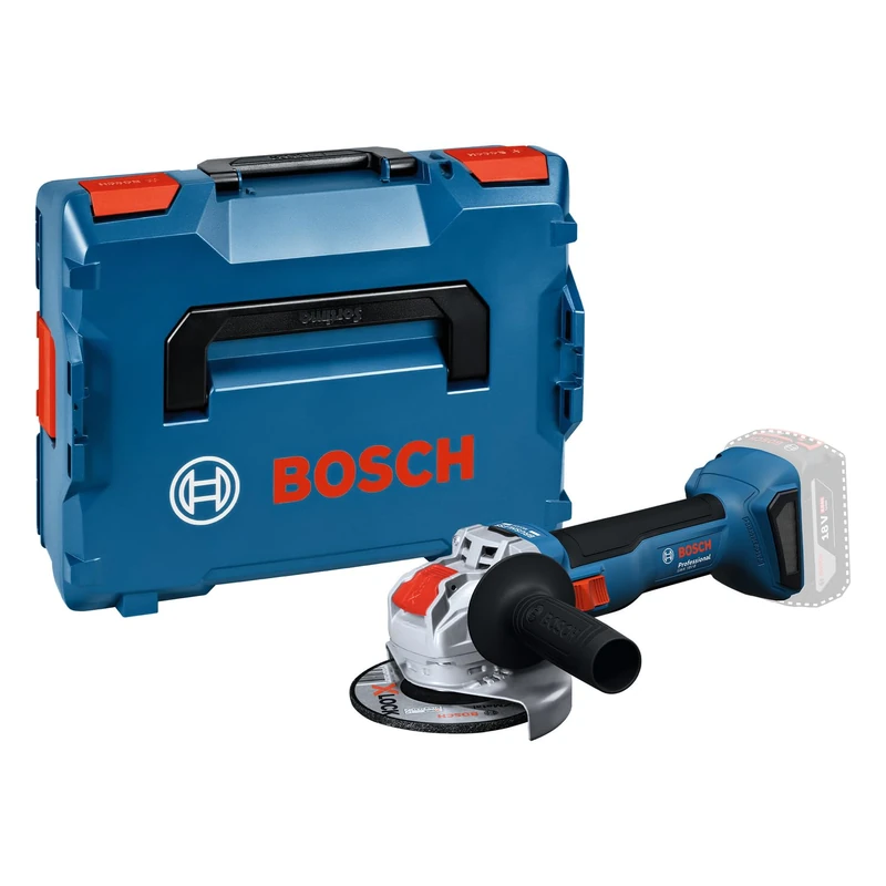 Bosch Professional 18V System Cordless Angle Grinder with X-Lock GWX 18V-8 (incl. Auxiliary Handle, Protective Guard, L-BOXX 136)