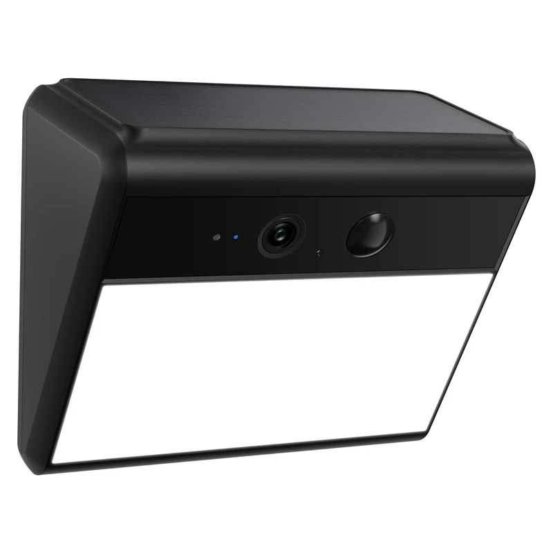 Woox 2K Outdoor Solar Surveillance Camera with Wall Light, Motion Activated, Outdoor Camera, WLAN Wireless Battery, with AI Detection of People/Animals/Vehicles, Colour Night Vision, IP65 Waterproof
