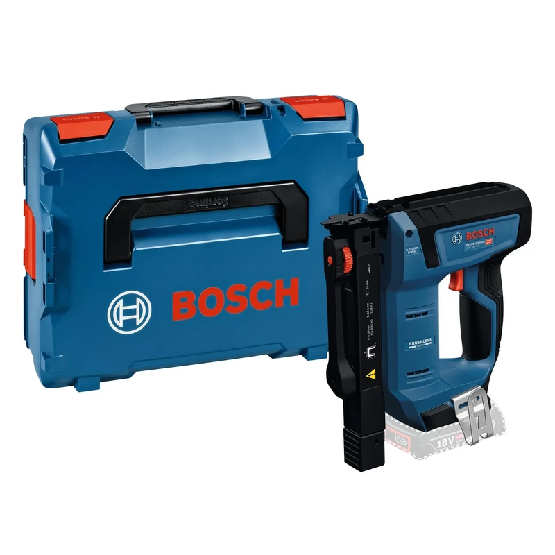 Bosch Professional 18V System Cordless Wood Stapler GTH 18V-14 (incl. Belt Hook, L-BOXX 136)
