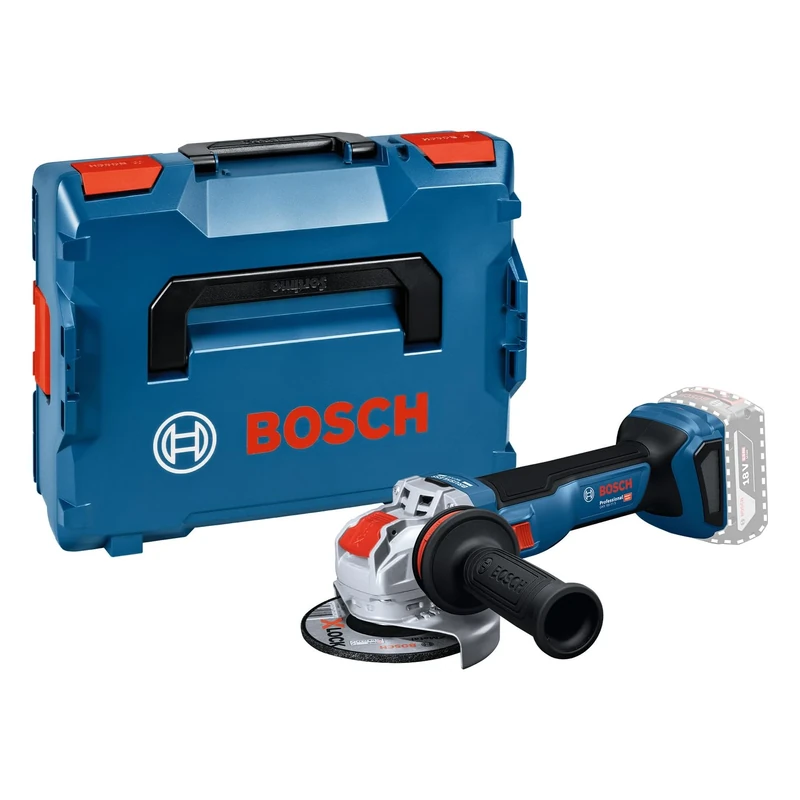 Bosch Professional 18V System Cordless Angle Grinder with X-Lock GWX 18V-11 S (incl. Vibration Control Auxiliary Handle, Protective Guard, L-BOXX 136)