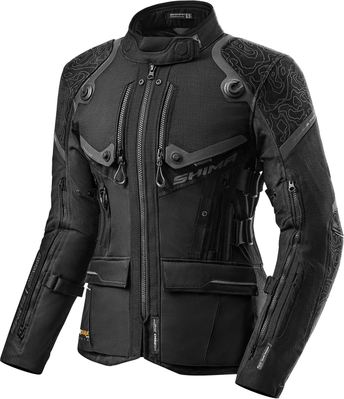 SHIMA Tracker Motorbike Jackets for Women GFLEXX Back Protector Elbows Shoulders Armour Riding Motorcycle Summer Winter Bikers Waterproof Lightweight Armoured Motorcycles (Women Jacket, Grey, XL)