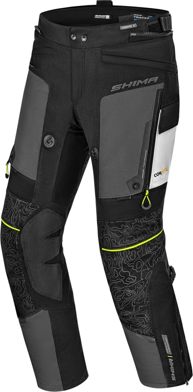 SHIMA Tracker Motorcycle Trousers for Women GFLEXX Knee Protectors Motorbike Armoured Motorbike Suit Lightweight Protective Ventilated Reinforced Armored Bike (Womens Trousers, Grey, S)