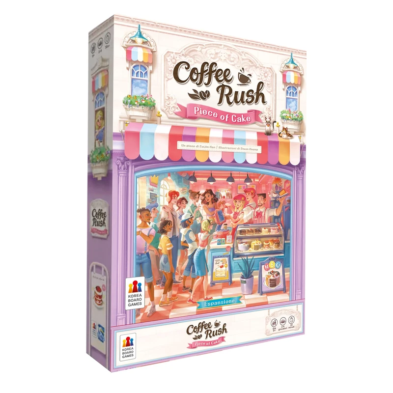 Asmodee Coffee Rush, Piece of Cake, Expansion Board Game, 2-4 Players, 8+ Years, Italian Edition - Image 1