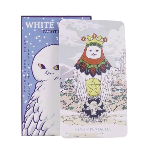 Tarot Cards - 78pcs Spirit Board Game for Divination Tablet Top Play, Illustrated Cards with Reliable Material and Portable Design, Oracle Deck for Family, Social Gathering, 4.06x2.36 Inches