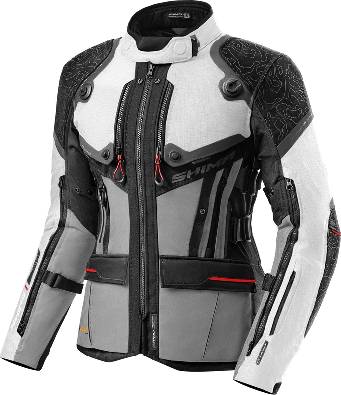 SHIMA Tracker Motorcycle Trousers for Men GFLEXX Knee Protectors Motorbike Armoured Motorbike Suit Lightweight Protective Ventilated Reinforced Armored Bike (Mens Trousers, Light Grey, 3XL)