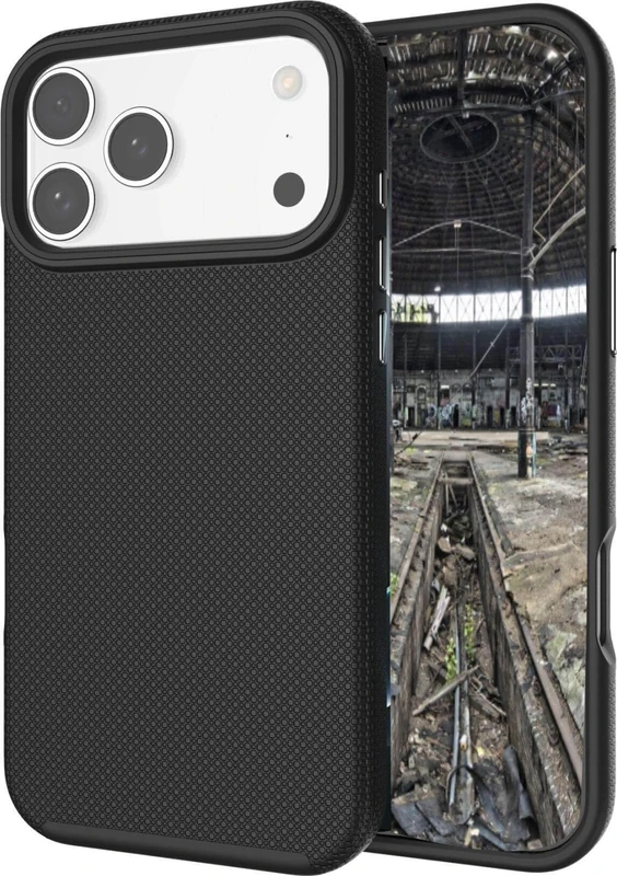 JT Berlin BackCase Pankow Solid MagSafe for iPhone 17 Pro (Military Standard Drop Test (MIL STD 810G 516.6), Slim/Ultralight Design) - Black