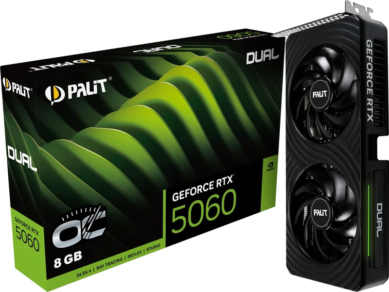 Palit RTX5060 Dual OC 8GB GDDR7 NE75060S19P1-GB2063D Retail