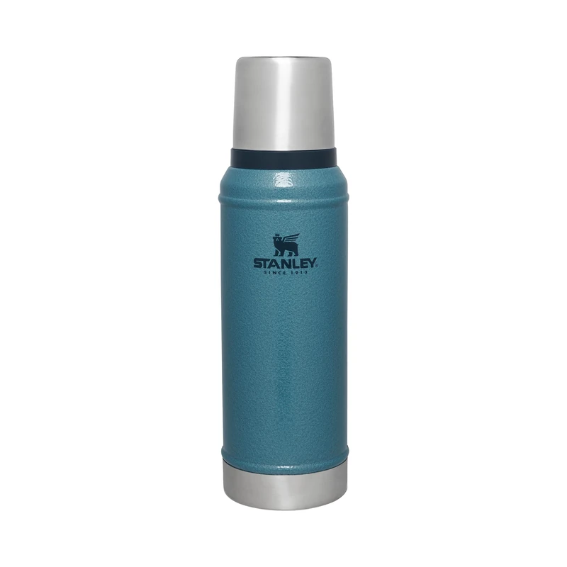 Stanley 1913 Classic Legendary Thermal Flask 0.94L - Keeps Hot Or Cold for 24 Hours - BPA-Free Insulated Bottle - Stainless Steel Coffee Flask - Leakproof - Dishwasher Safe - Hammertone Lake