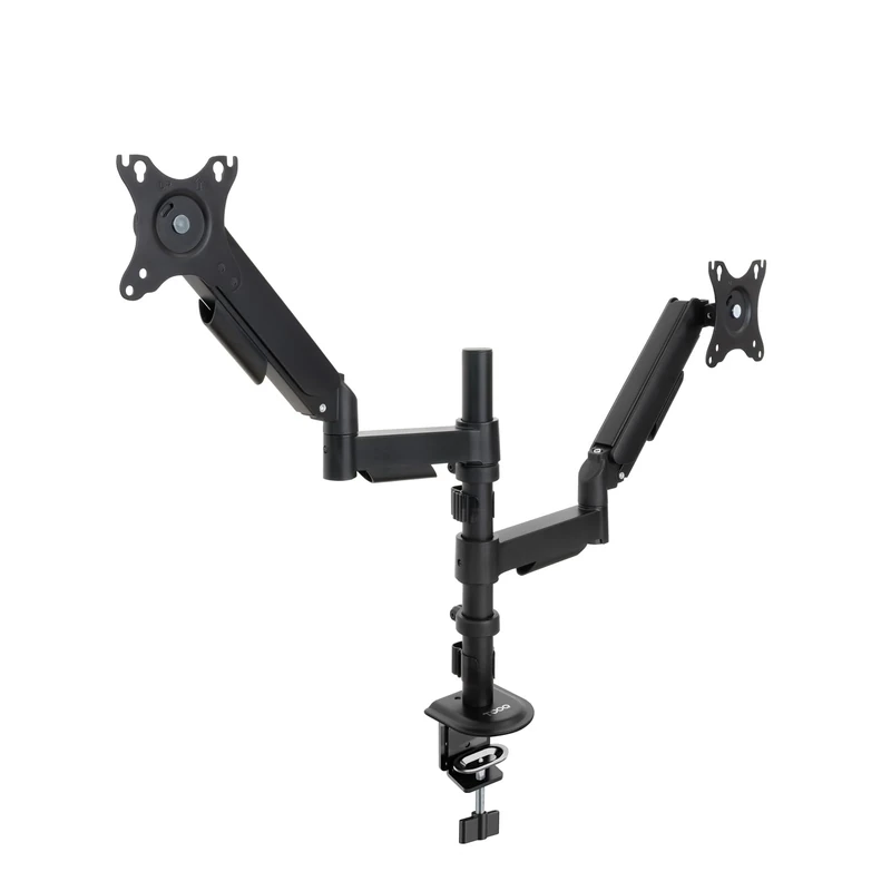 TOOQ DB1533TNR-B Desk Mount for 2 Screens 17"-32" Black