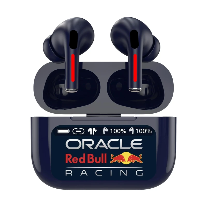 Red Bull Racing In-Ear Bluetooth Headphones RB-EB110 with ANC Noise Cancelling, ENC Microphone, 13 mm Driver, Touch Control, Charging Case 300 mAh, USB-C, Wireless Earbuds for Music, Calls & Travel - Image 1