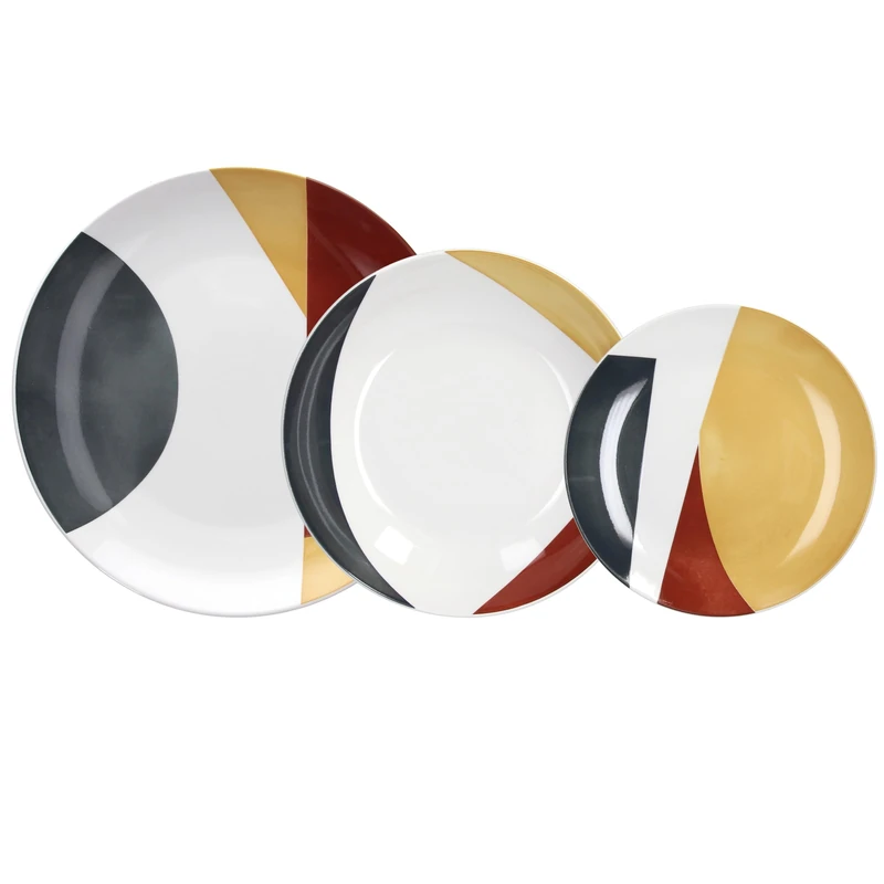 Tognana Corten 12-Piece Dinner Set for 4 People, Porcelain, Multi-Colour