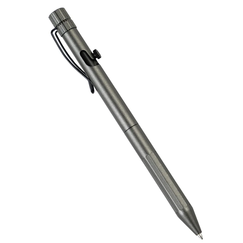 Rite in the Rain Weatherproof Gunmetal bolt-action metal pen, black ink, (Nr G16) - Image 1