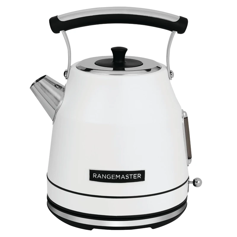 Rangemaster Classic Kettle with Quiet Boil Technology, 1.7L Capacity and 3kW of Power in Matt White, RMCLDK301WH