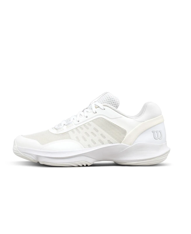Wilson Hurakn Pro V2 Women's Padel Shoes, Confident Control, Energetic Comfort, Agile Motion, Rotational Grip, Colour: White/Silver, Size: 3.5