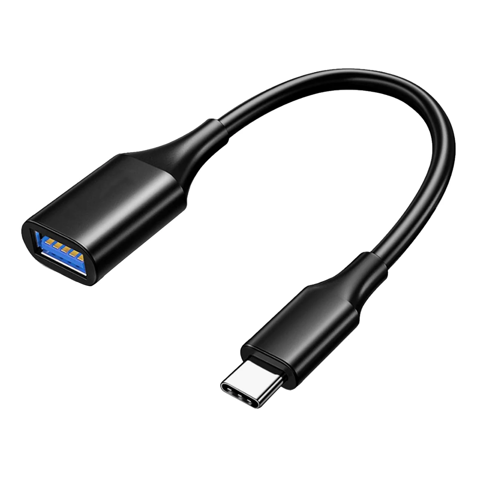 1 USB-C to USB 3.1 adapter, high-speed USB C OTG male to USB female cable converter, compatible with mobile phones (iPhone 16/15, Samsung), laptops, tablets, suitable for all Type-C devices