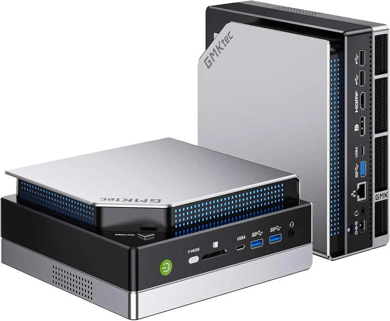 GMKtec EVO-X2 AI Mini PC AMD Ryzen Al Max+ 395 (up to 5.1GHz) Mini Gaming Computers, 96GB LPDDR5X 8000MHz (12GB*8) 2TB PCIe 4.0 SSD, Quad Screen 8K Display, WiFi 7 & USB4, SD Card Reader 4.0