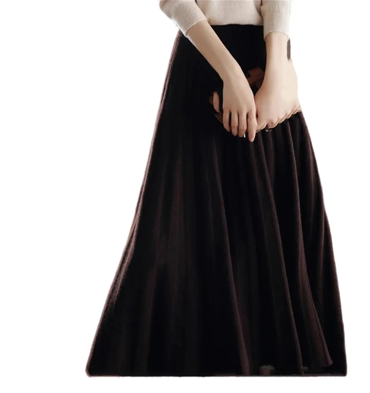 Women’S High Waist Mini Plaid Pleated Skirt Girl Fashion Casual Short Wool Skirt