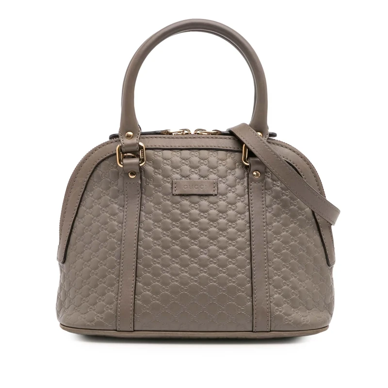 Gucci Pre-Loved Mini Microguccissima Dome Satchel