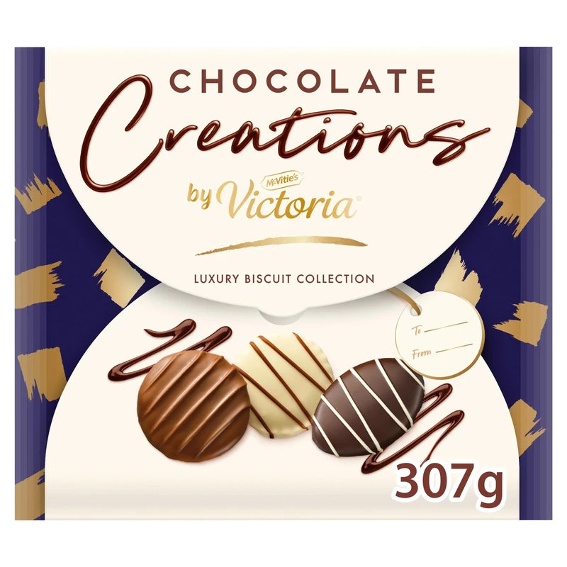 McVitie's Victoria Chocolate Creations Biscuits, Christmas Selection Box, 307 g (Pack of 1)