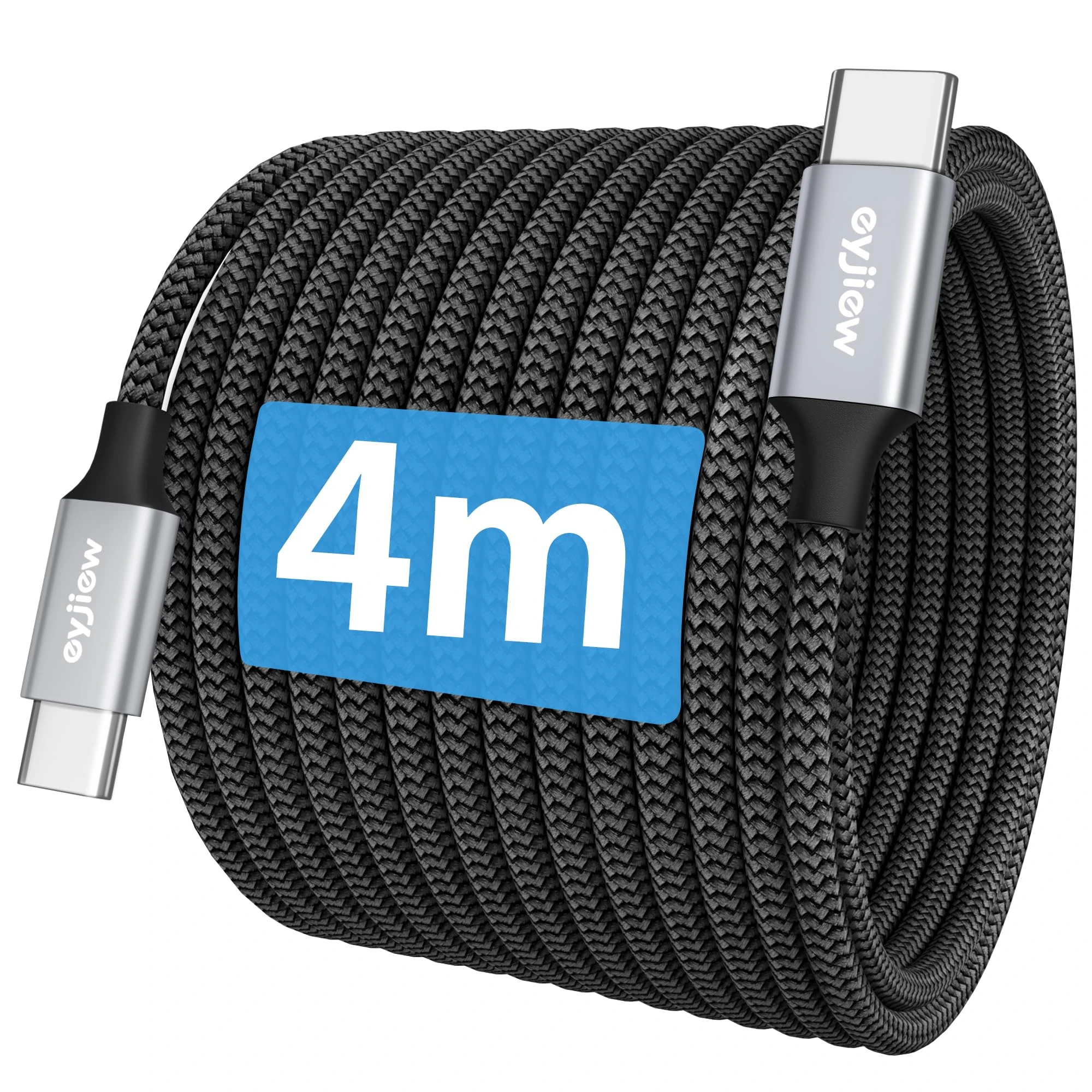 Extra Long USB C to USB C Cable 4M, PD 60W Type C to Type C Charger Cable Fast Charging for iPhone Air/17/16 Pro Max, Galaxy S25 S24 S23 Ultra, Pixel 9, MacBook Pro/Air, iPad Pro/Air/Mini,Switch