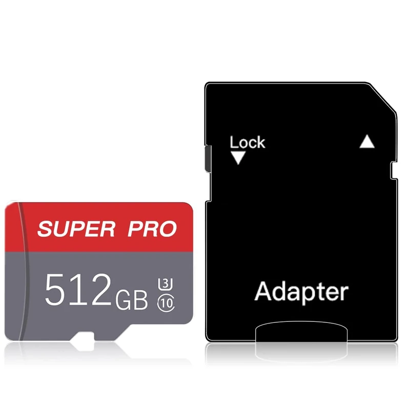 512GB Memory Card Class 10 micro SD Card with SD Adapter High Speed Memory Card for Tablet,Phone,Drone