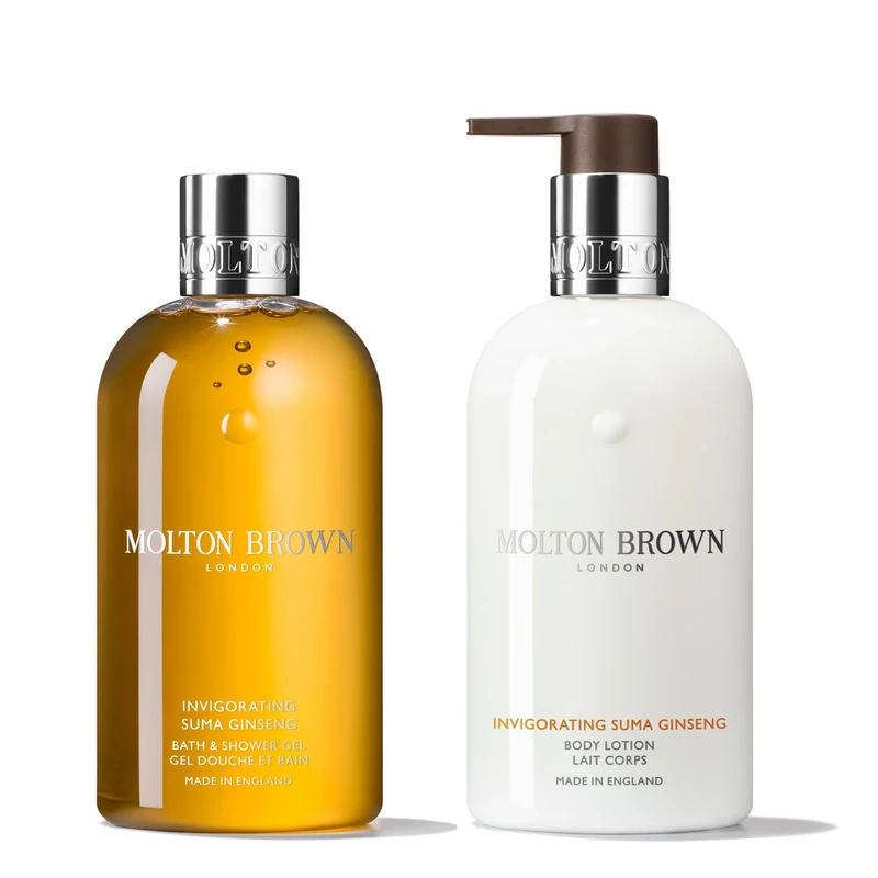 Molton Brown Invigorating Suma Ginseng Bath & Shower Gel 300 ml & Body Lotion 300 ml