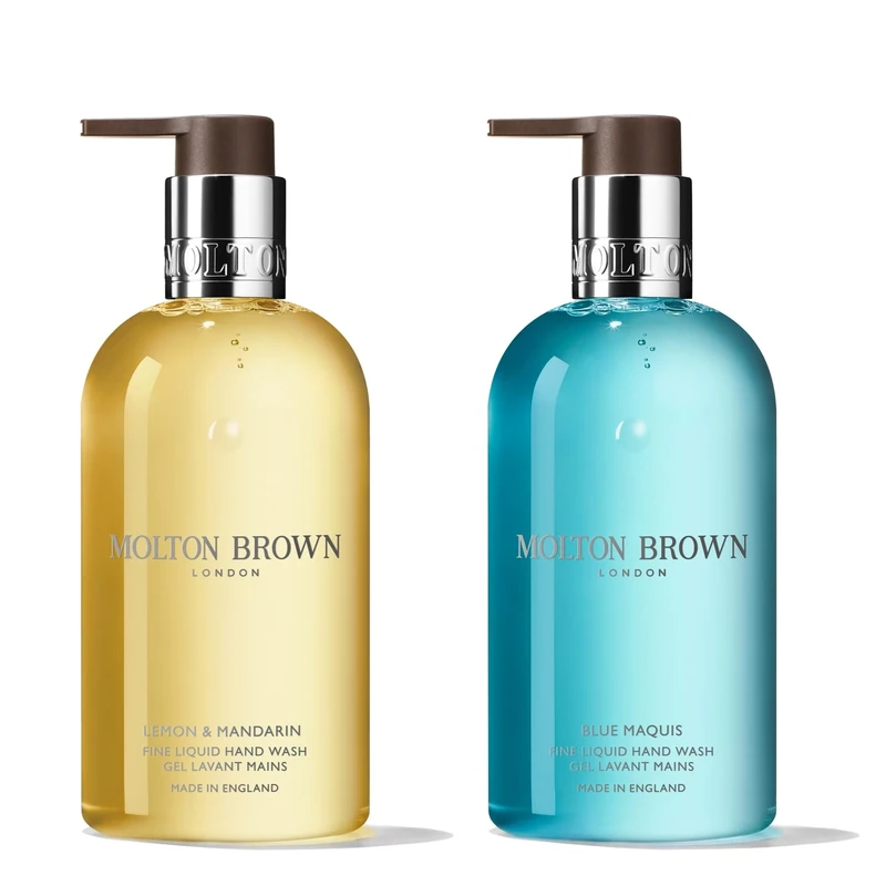 Molton Brown Blue Maquis Fine Liquid Hand Wash 300 ml & Lemon & Mandarin Fine Liquid Hand Wash 300 ml