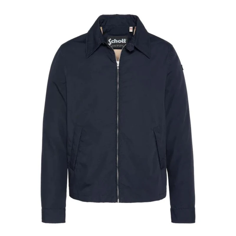 Schott Men's Navy Jacket Evano, Marine, L