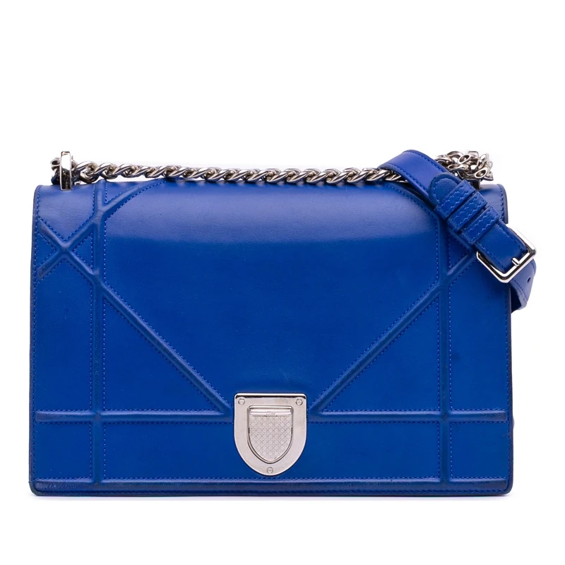 Pre-Loved Medium Lambskin Diorama Flap