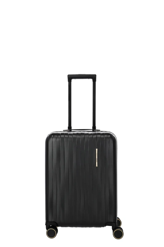 Travelite Barbara Novelty Hard Case Travel Suitcase with TSA Lock Quiet Double Wheels, Black, Beautycase, Classic